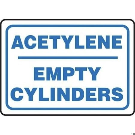 Accuform SAFETY SIGN ACETYLENE  EMPTY MCPG562XL MCPG562XL